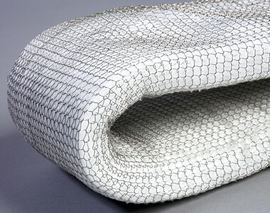 Ceramic fibre in wire mesh